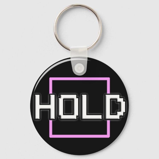 Llavero Keychain del logotipo de HoldSquare (Anverso)