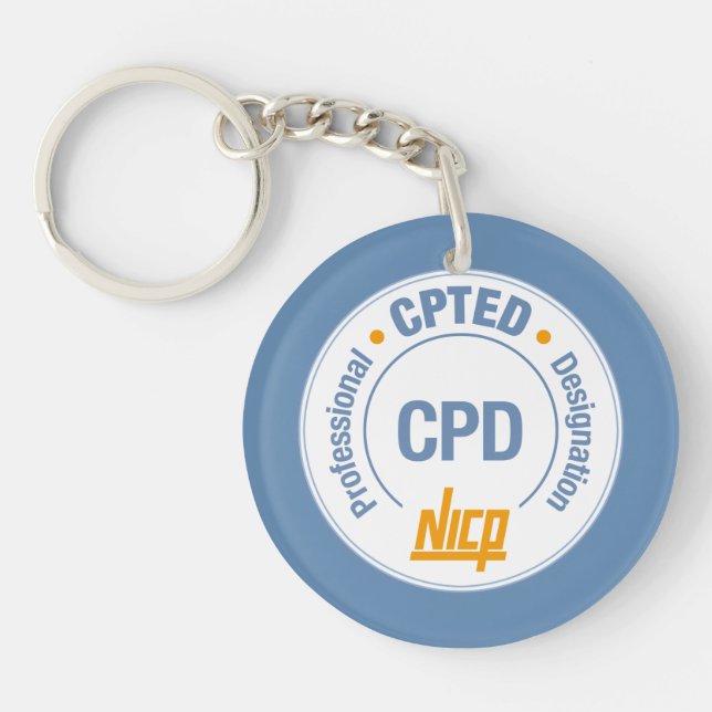 Llavero Keychain del logotipo del CPD del NICP (Frente)