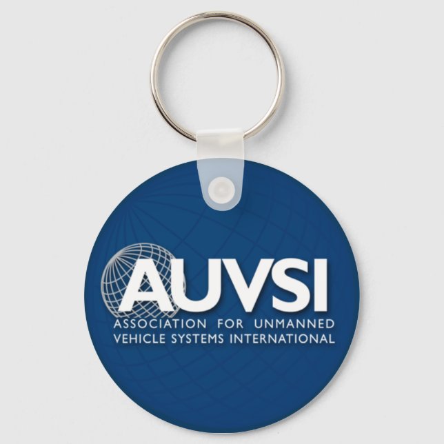 Llavero Keychain del logotipo oscuro de AUVSI (Anverso)
