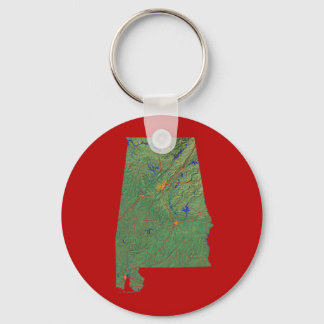 Llavero Keychain del mapa de Alabama