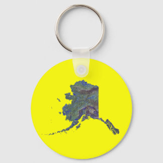 Llavero Keychain del mapa de Alaska