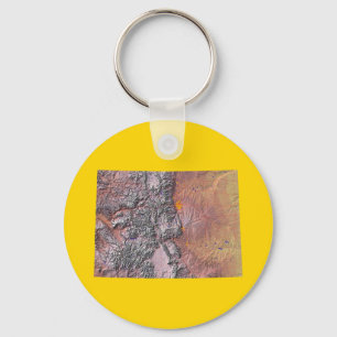 Llavero Keychain del mapa de Colorado