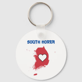 Llavero Keychain del mapa de Corea del Sur
