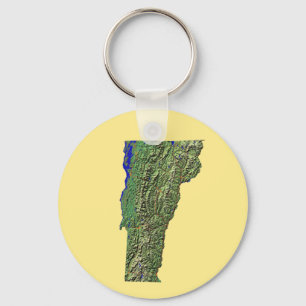 Llavero Keychain del mapa de Vermont