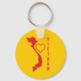 Llavero Keychain del mapa de Vietnam