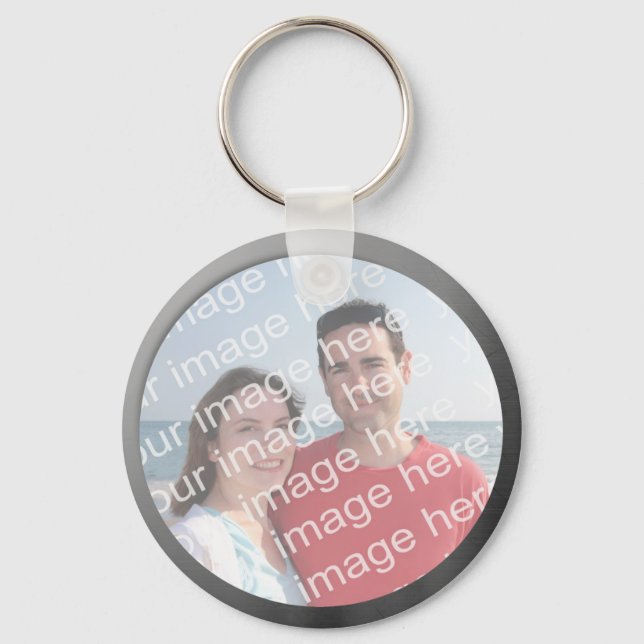 Llavero Keychain del marco fotográfico del personalizado (Anverso)