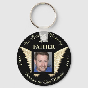Llavero Keychain del Memorial de la Foto del Padre