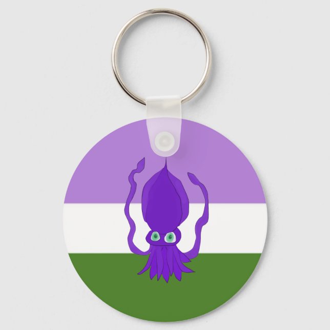 Llavero Keychain del Orgullo del Orgullo del Género (Anverso)