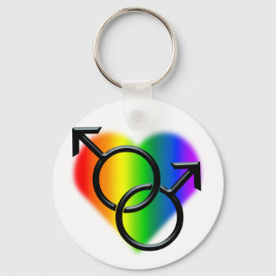 Llavero Keychain del Orgullo Gay Masculino Regalo de amor