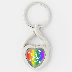 Llavero Keychain del orgullo gay Rainbow GBLT Love Keychai