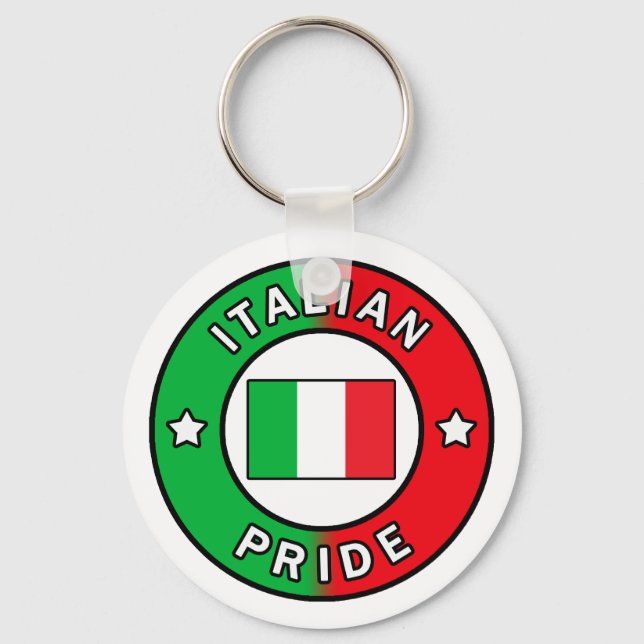 Llavero Keychain del Orgullo Italiano (Anverso)