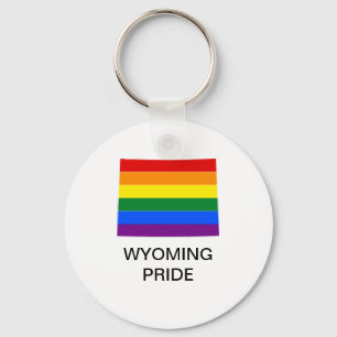 Llavero Keychain del Orgullo LGBTQ Wyoming