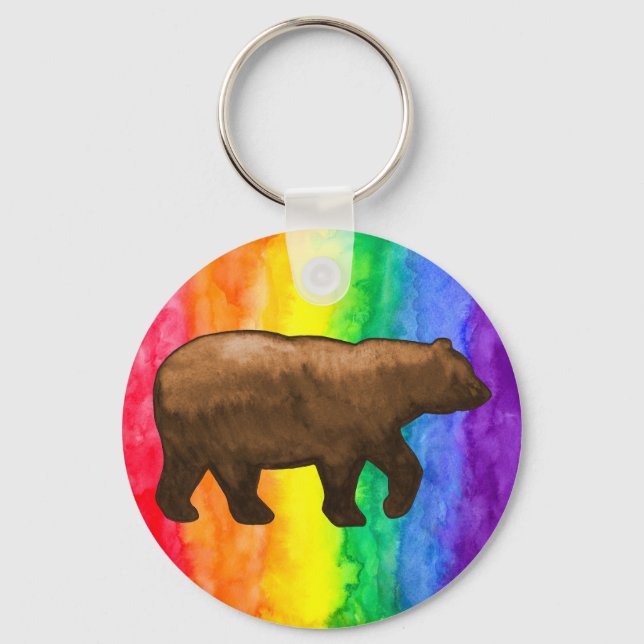 Llavero Keychain del oso marrón (Anverso)
