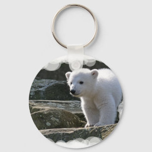 Llavero Keychain del oso polar para bebés