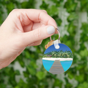 Llavero Keychain del paisaje escénico de las vacaciones de