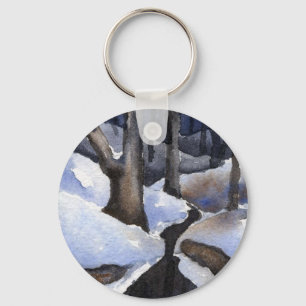 Llavero Keychain del paisaje invernal