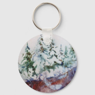 Llavero Keychain del paisaje invernal