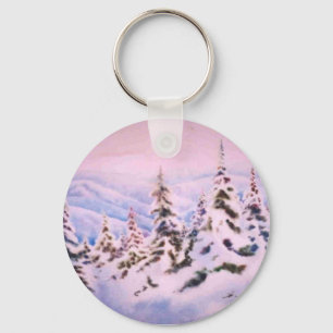 Llavero Keychain del paisaje invernal