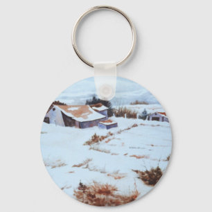 Llavero Keychain del paisaje invernal
