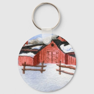 Llavero Keychain del paisaje invernal