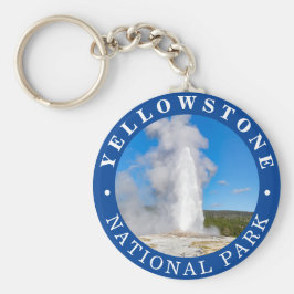 Llavero Keychain del parque nacional de Yellowstone