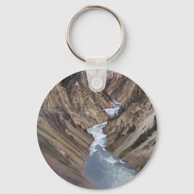 Llavero Keychain del Parque Nacional Yellowstone (Anverso)
