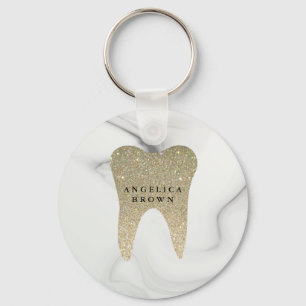 Llavero Keychain del patrón de mármol dental del purpuri