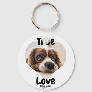 Llavero Keychain del perro de amor verdadero