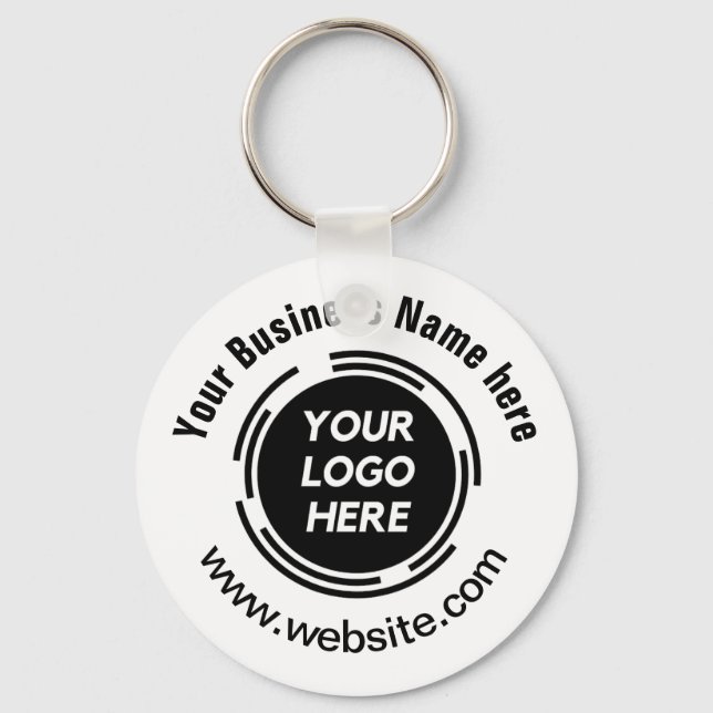 Llavero Keychain del personal básico del logotipo de negoc (Anverso)