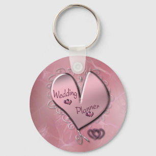 Llavero Keychain del planificador de boda Rosa
