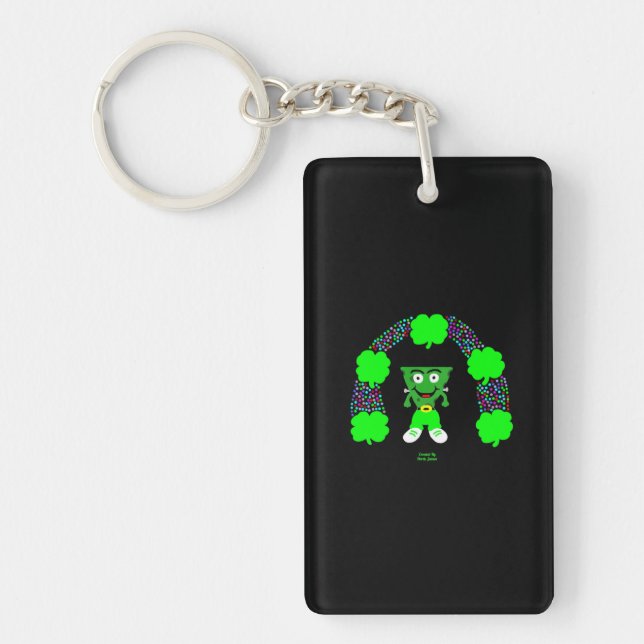 Llavero Keychain del Rectángulo FrankenCheese de St. Patri (Frente)