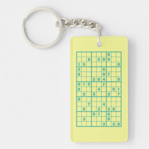 Llavero Keychain del rompecabezas del Sudoku