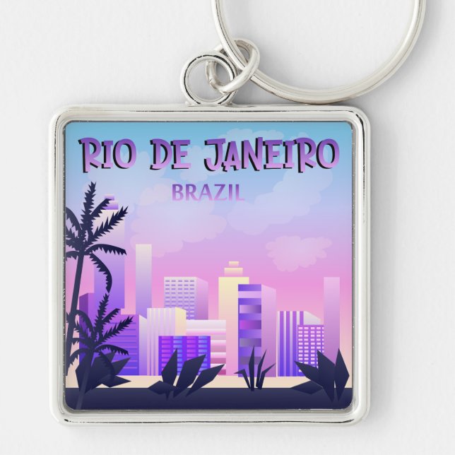 Llavero Keychain del Rótulo de la ciudad de Río de Janeiro (Frente)