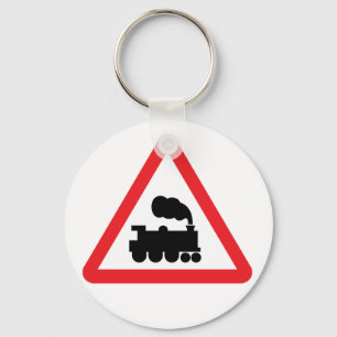 Llavero Keychain del Rótulo vial de tren