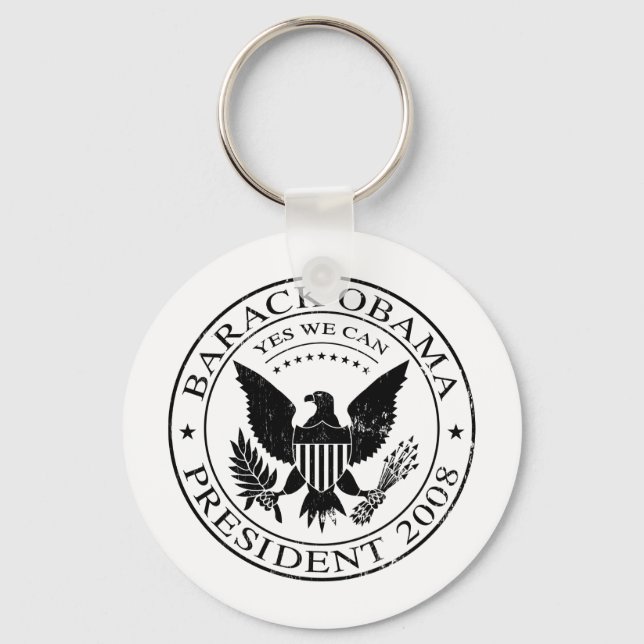 Llavero Keychain del sello presidencial de Barack Obama (Anverso)