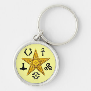 Llavero Keychain del símbolo de Barnstar pagano