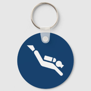 Llavero Keychain del símbolo de buceo Scuba