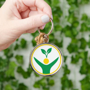 Llavero Keychain del símbolo de la naturaleza y el bienest