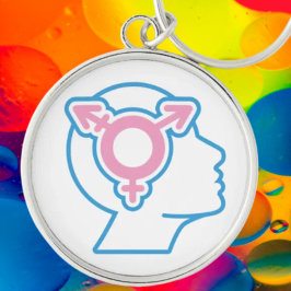 Llavero Keychain del símbolo del orgullo trans