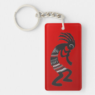 Llavero Keychain del símbolo nativo americano de Kokopelli