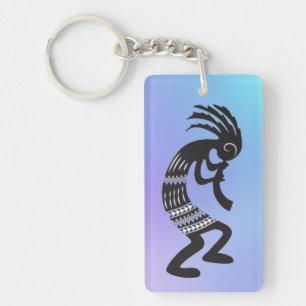 Llavero Keychain del símbolo nativo americano Kokopelli
