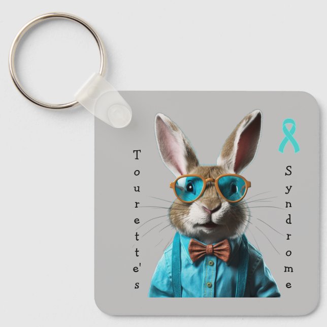 Llavero Keychain del síndrome de Tourette (Anverso)