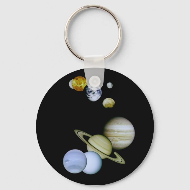 Llavero Keychain del sistema solar - Ciencia del espacio/a (Anverso)