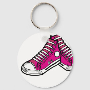 Llavero Keychain del Sneaker del Baloncesto Rosa