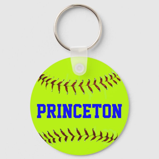 Llavero Keychain del Softball de Princeton (Anverso)