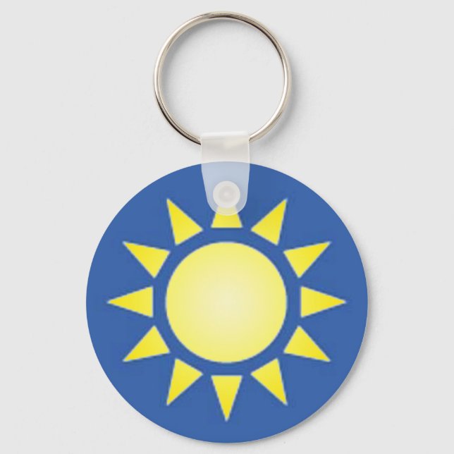 Llavero Keychain del Sol Amarillo (Anverso)