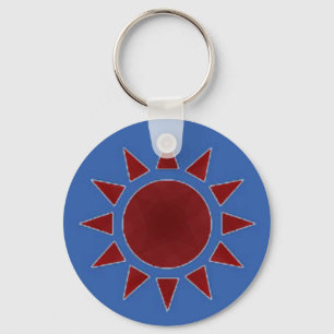 Llavero Keychain del Sol Rojo