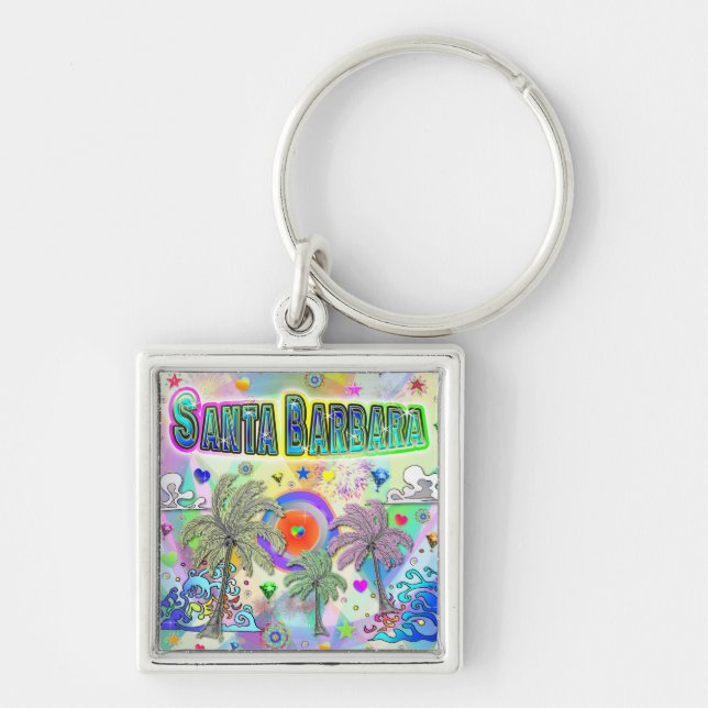 Llavero Keychain del sueño profundo de Santa Bárbara (Frente)