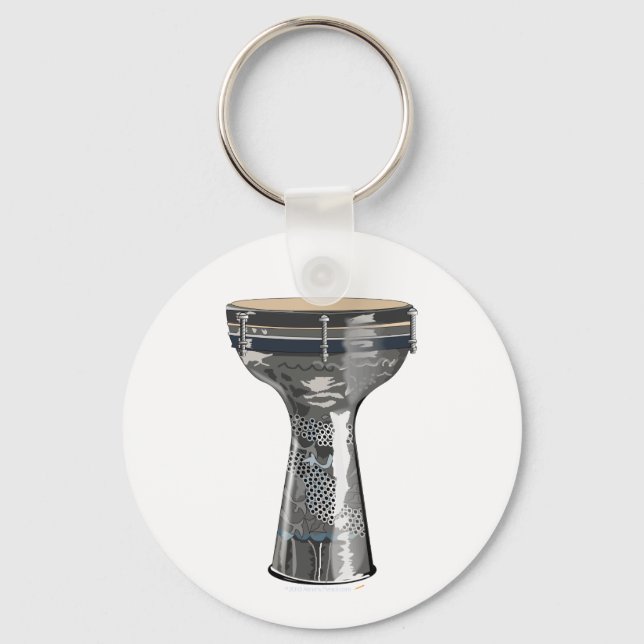 Llavero Keychain del tambor de Doumbek Darbuka Tombak Toub (Anverso)