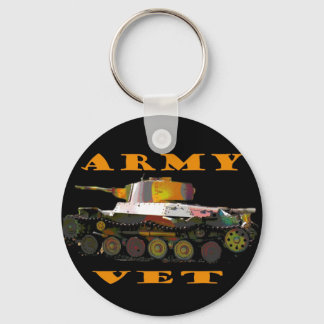 Llavero Keychain del Tanque de Vet del Ejército Clásico de
